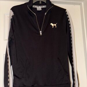 Black Quarter-Zip Jacket